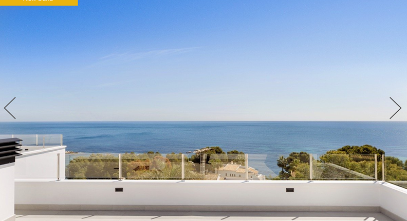 Modern luxury villa newly built with sea views in Les Bassetes Calpe